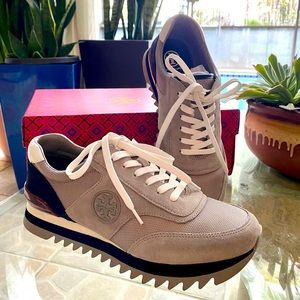 Tory Burch Sawtooth Logo Sneakers